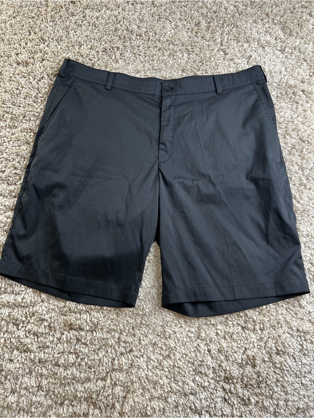 Nike Golf Black Flat Front Men's Shorts